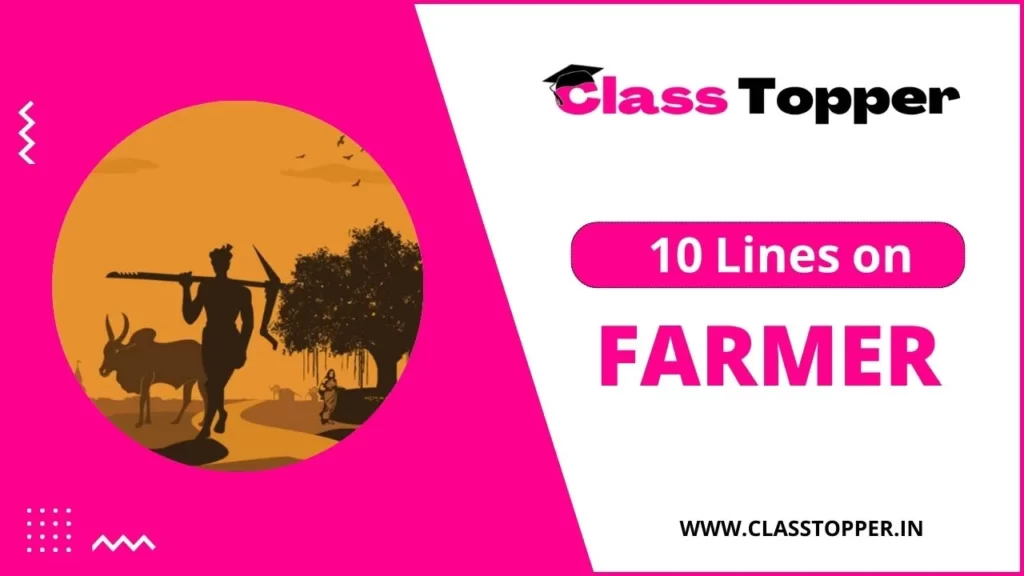 10 Lines on Farmer in hindi for Class 2