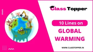 10 Lines on Global Warming in Hindi for Class 2 Students