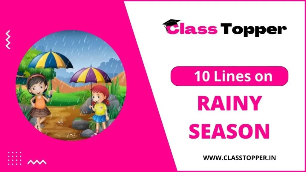 10 Lines on Rainy Season in Hindi for Class 2