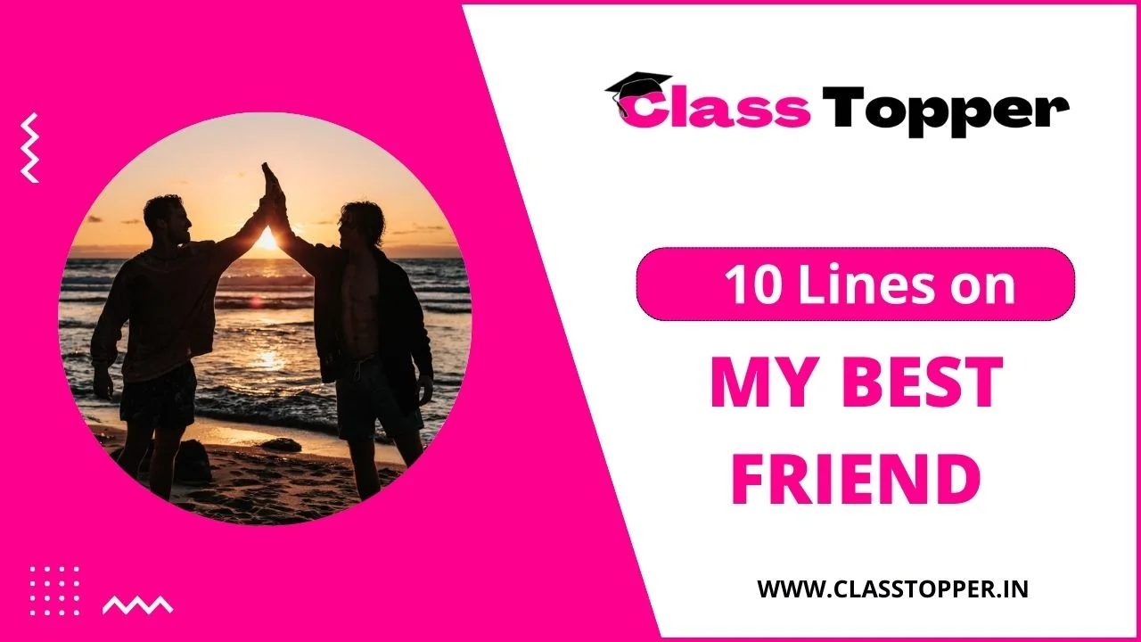 10 Lines on My best friend in Hindi for Class 1 Students