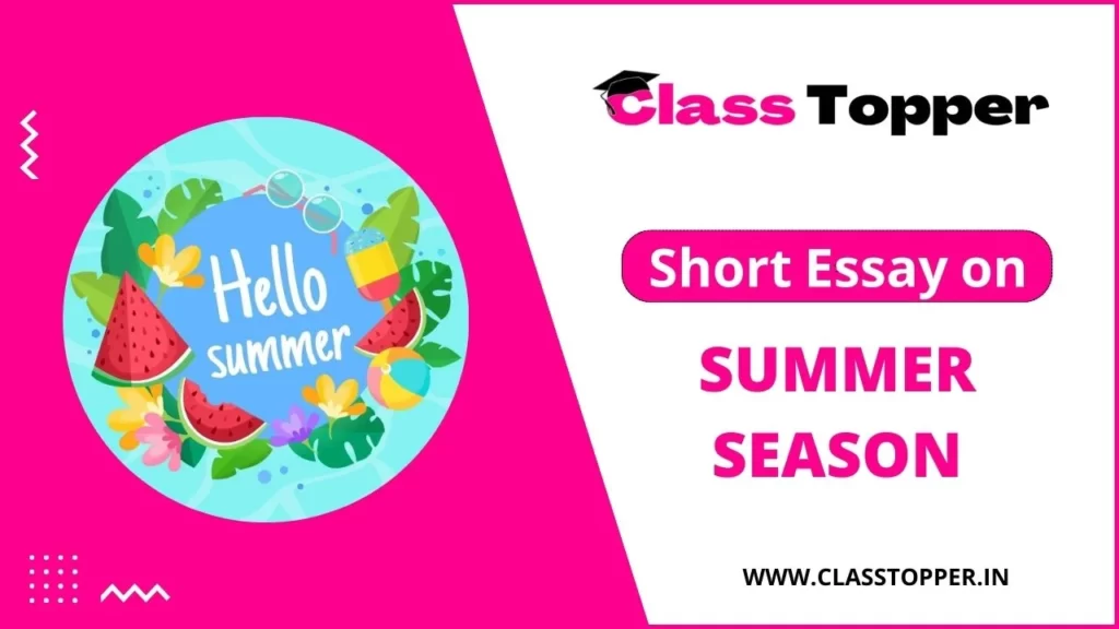 short essay on summer season in hindi