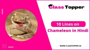 गिरगिट पर 10 लाइन | 10 Lines Essay on Chameleon in Hindi