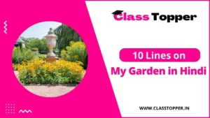 मेरा बगीचा पर 10 लाइन | 10 Lines on My Garden in Hindi