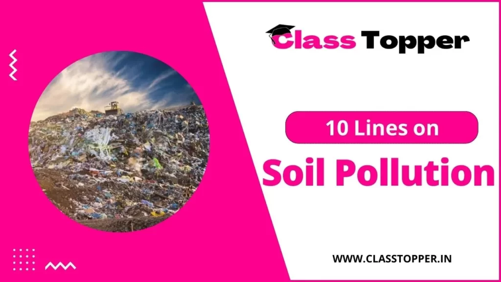 10 Lines on Soil Pollution