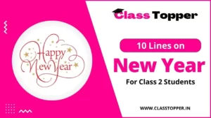 10 Lines on New Year in Hindi for Class 2 Students | ClassTopper