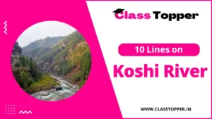 कोशी नदी पर 10 लाइन | 10 Lines on Koshi River in Hindi